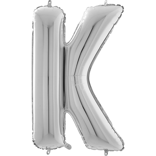[G26309S-P] Lettre "K" Argent 26" - Grabo