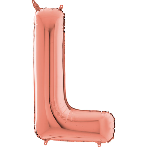[G263123RG-P] Lettre "L" Rose Gold 26" - Grabo
