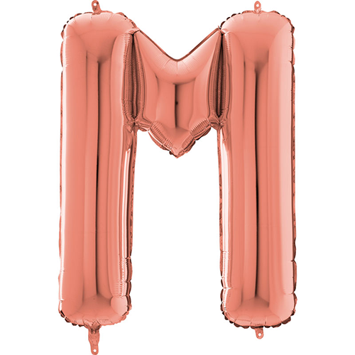 [G263223RG-P] Lettre "M" Rose Gold 26" - Grabo
