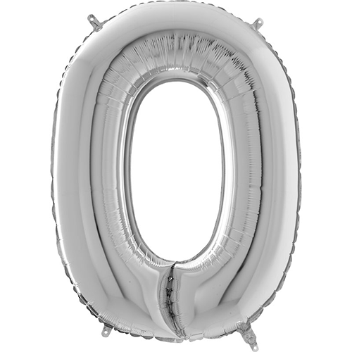 [G26349S-P] Lettre "O" Argent 26" - Grabo
