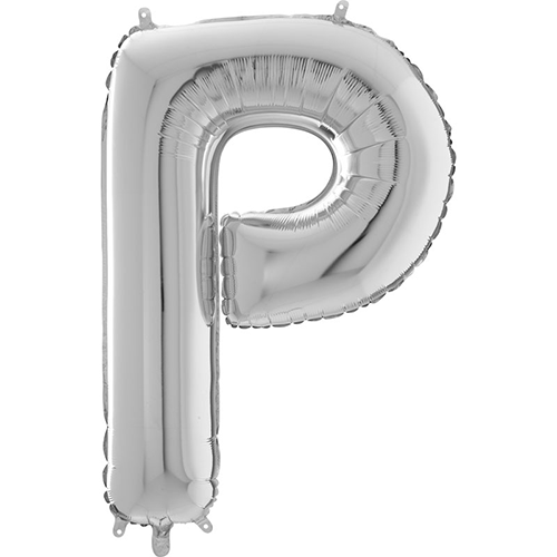 [G26359S-P] Lettre "P" Argent 26" - Grabo