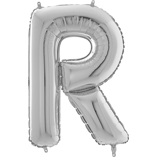 [G26379S-P] Lettre "R" Argent 26" - Grabo