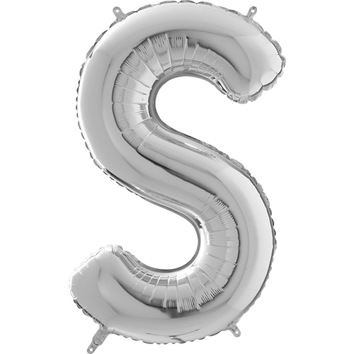 [G26389S-P] Lettre "S" Argent 26" - Grabo