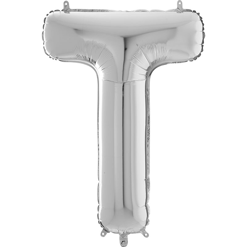 [G26399S-P] Lettre "T" Argent 26" - Grabo