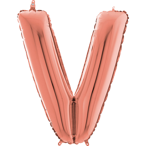 [G264123RG-P] Lettre "V" Rose Gold 26" - Grabo