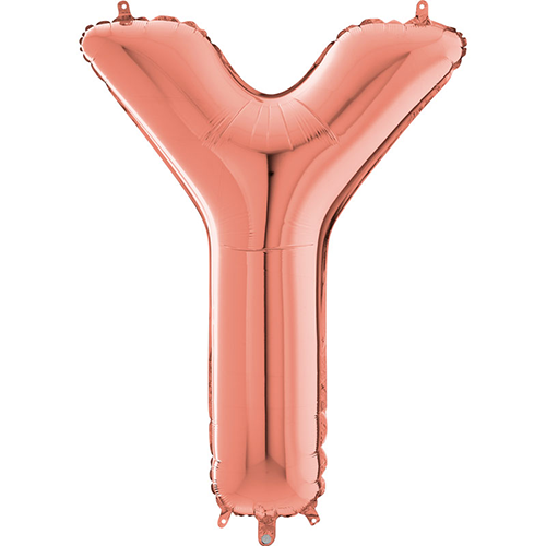 [G264423RG-P] Lettre "Y" Rose Gold 26" - Grabo