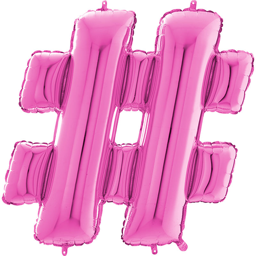 [G26471F-P-FR] Hashtag Fuchsia 26" - Grabo