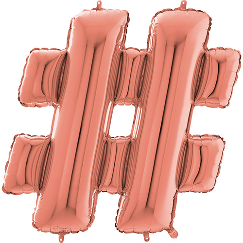 [G264723RG-P] Hashtag Rose Gold 26" - Grabo