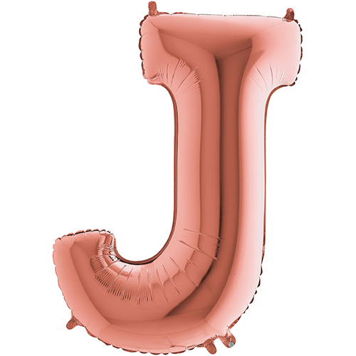[G2923RG-P] Lettre "J" Rose Gold 40" - Grabo