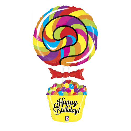 [G35015-P] Lollipop Birthday Forme 40" - Grabo