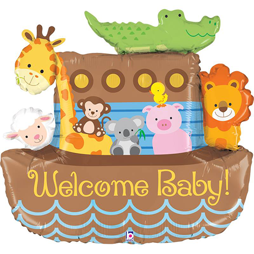 [G35032-P-FR] Noah's Ark Welcome Baby 37" - Grabo