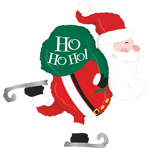 [G35066-P] Pere Noel Sur Patin 45" - Grabo