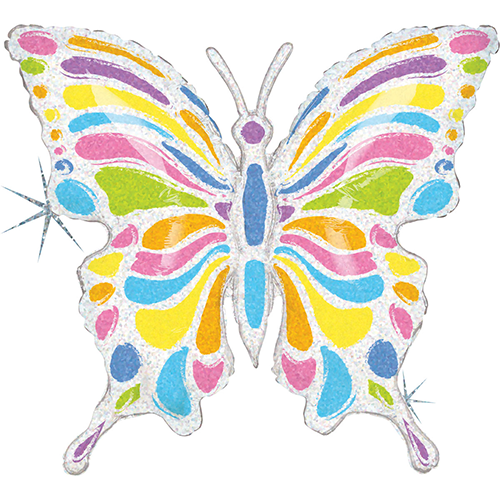 [G35087H-P] Papillon Pastel Holo 33" - Grabo