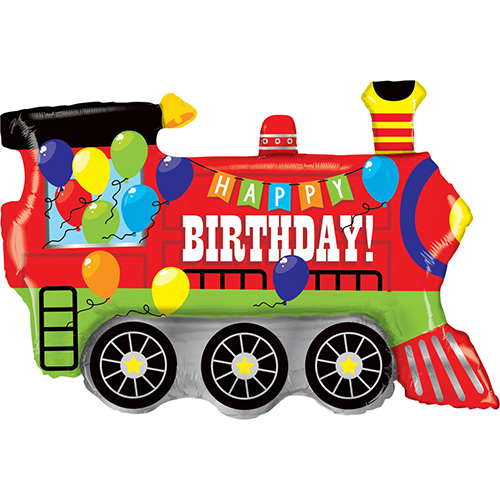 [G35570-P] Birthday Party Train 37" - Grabo