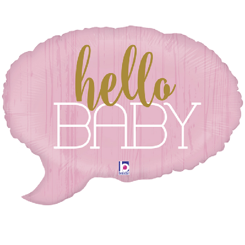 [G35692-P] 1 Alu 24" Hello Baby Girl - Grabo