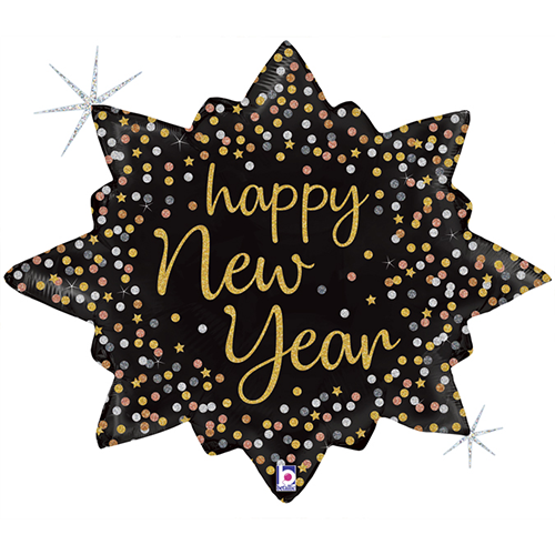 [G35917GH-P] New Year Confetti Burst 32" - Grabo