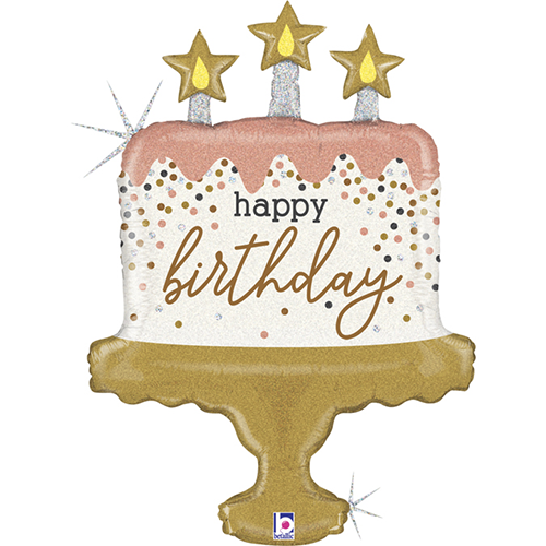 [G35964GH-P] Birthday Cake Confetti 33" - Grabo