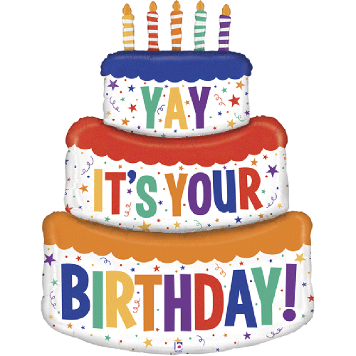 [G35978-P] Birthday Cake 4' - Grabo