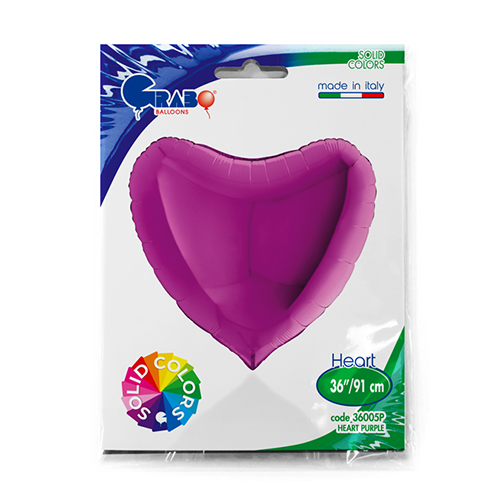 [G36005P-P] Coeur Violet 36" - Grabo