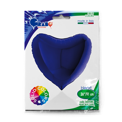 [G36010BC-P] Coeur Bleu Marine 36" - Grabo