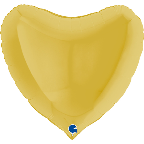 [G36016PY] Coeur Jaune Pastel 36" - Grabo