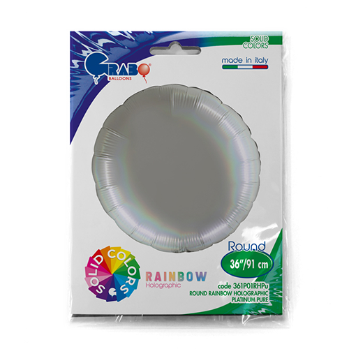 [G361P01RHPU-P] Rond Holo Pure Platine 36" - Grabo FDS