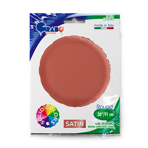 [G361S04RG-P] Rond Satin Rose Gold 36" - Grabo