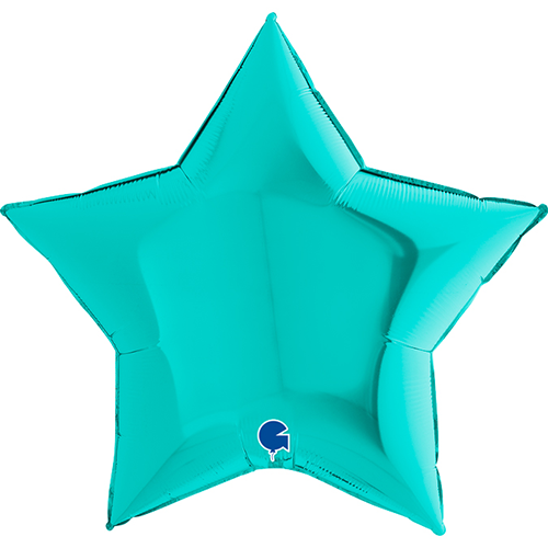 [G36217TI] Étoile Turquoise Vert Tiffany 36" - Grabo