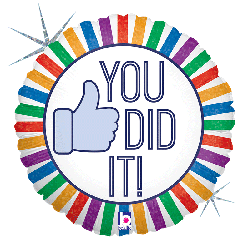 [G36243H-P] You Did It! 18" - Grabo