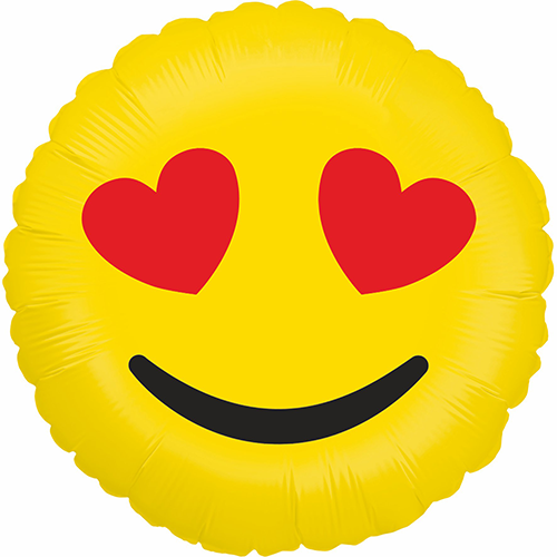 [G36267P-P] Emoji Hearts (Coeurs) 18" - Grabo