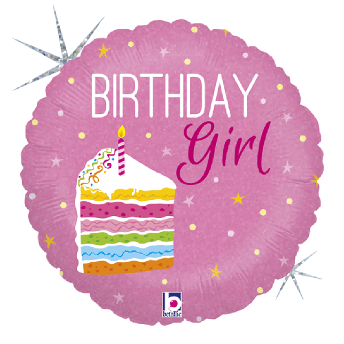 [G36277H-P] Birthday Cake Girl 18" - Grabo