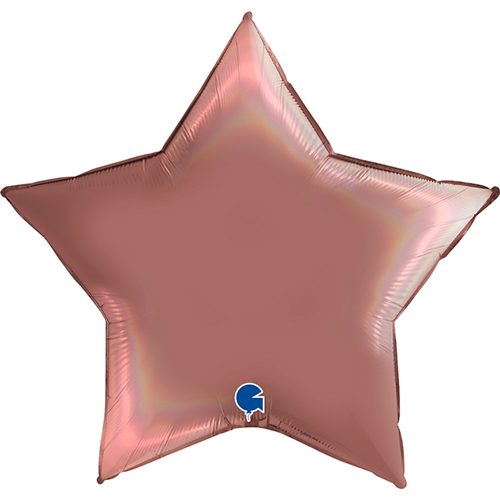 [G362P04RHRG] Étoile Holo Rose Platine 36" Vrac - Grabo