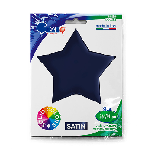 [G362S02BN-P] Étoile Satin Bleu Marine 36" - Grabo