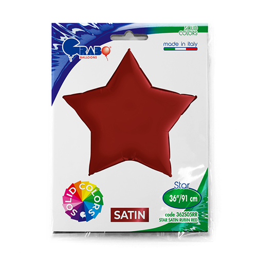 [G362S05RR-P] Étoile Satin Rubis Rouge 36" - Grabo