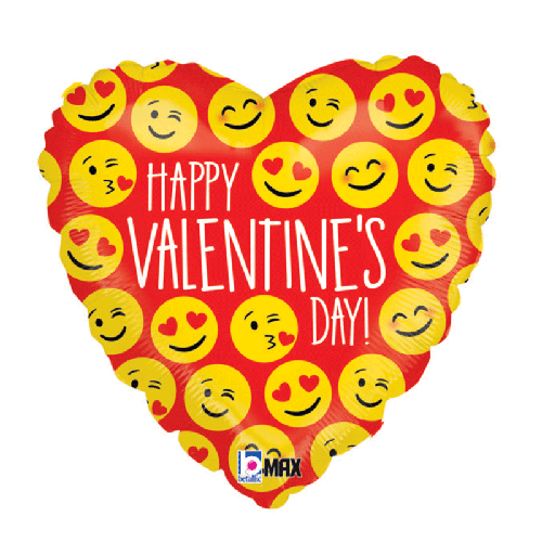 [G36506P-P] Valentine Emoji 18" - Grabo