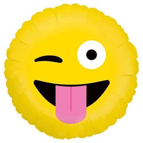 [G36593P-P] Emoji Wacky  (Fou-Fou) 18" - Grabo
