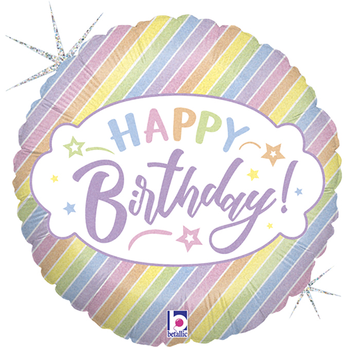 [G36961GH-P] Pastel Birthday 18" - Grabo