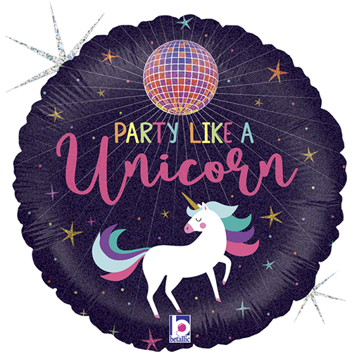 [G36970GH-P] Unicorn Party 18" - Grabo