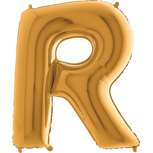 [G372G-P] Lettre "R" Gold 40" - Grabo