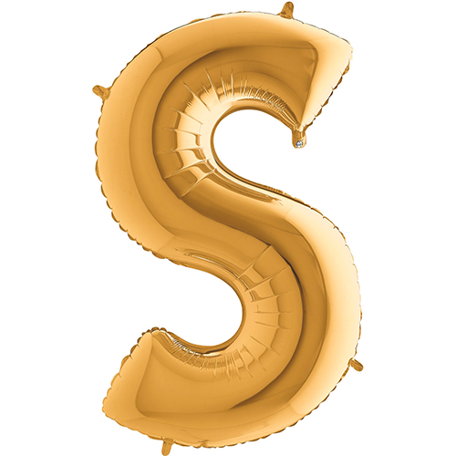 [G382G-P] Lettre "S" Gold 40" - Grabo