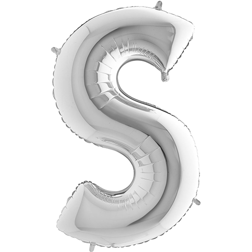 [G389S-P] Lettre "S" Silver 40" - Grabo