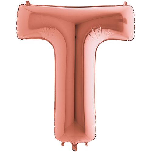 [G3923RG-P] Lettre "T" Rose Gold 40" - Grabo