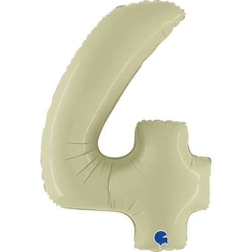 [G400400SOGR-P] Chiffre '4' Satin Olive Green 40" - Grabo