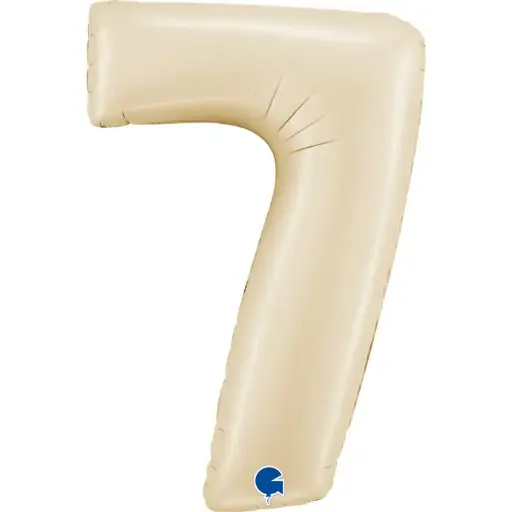 [G400700SCR-P] Chiffre '7' Satin Cream 40" - Grabo