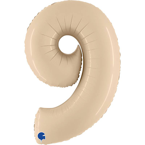 [G400900SCR-P] Chiffre '9' Satin Cream 40" - Grabo
