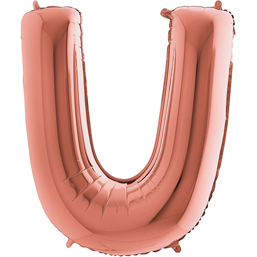 [G4023RG-P] Lettre "U" Rose Gold 40" - Grabo