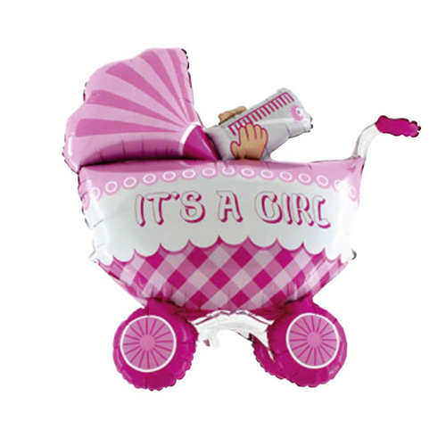 [G73061-P] It's a Girl Buggy 3D 42" - Grabo