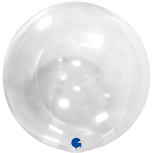 [G741T09TESV-P] Globe Transparent 4D 15" Sans Valve - Grabo