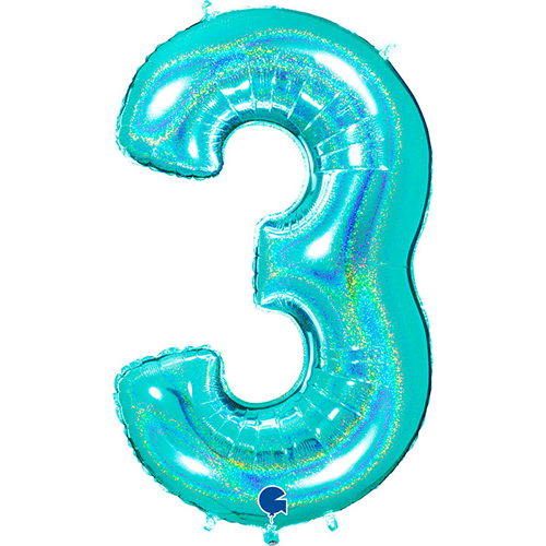 [G773GHTI-P] Ch '3' Glitter Holo Tiffany 40" - Grabo