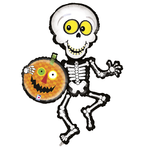 [G85287-P] Squellette Dance Holo Argent 37" - Grabo